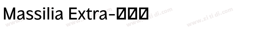 Massilia Extra字体转换